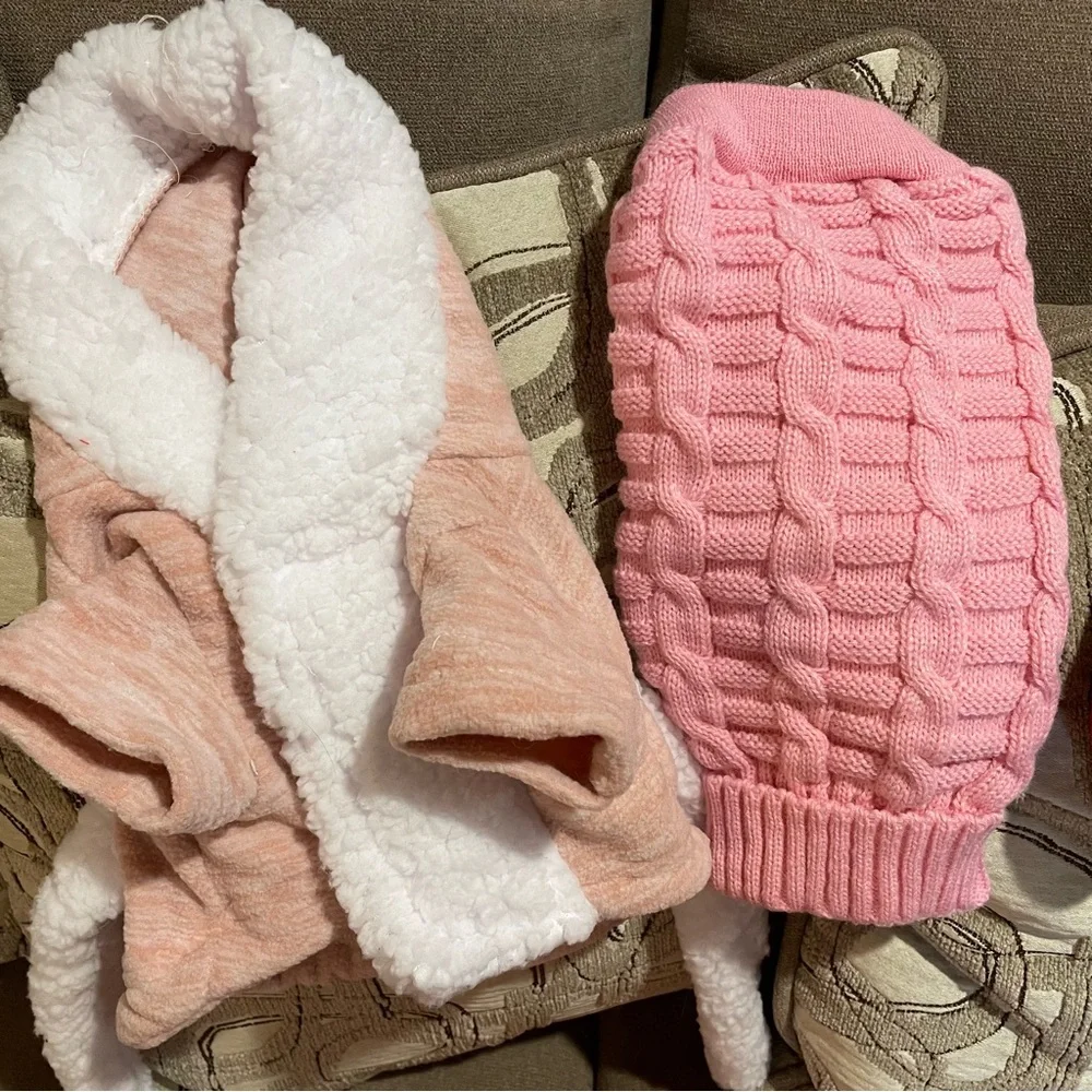 Bundle of small pet clothes